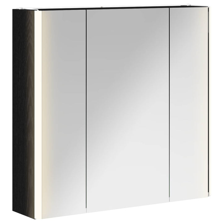 Badeværelsesspejlskab Sort eg 63,5 x 15,5 x 60,5 cm