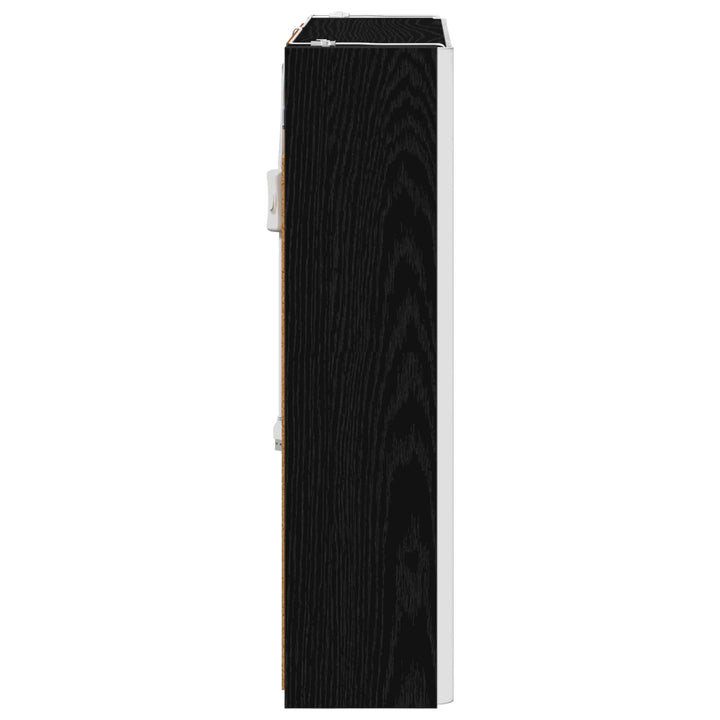 Badeværelsesspejlskab Sort eg 63,5 x 15,5 x 60,5 cm