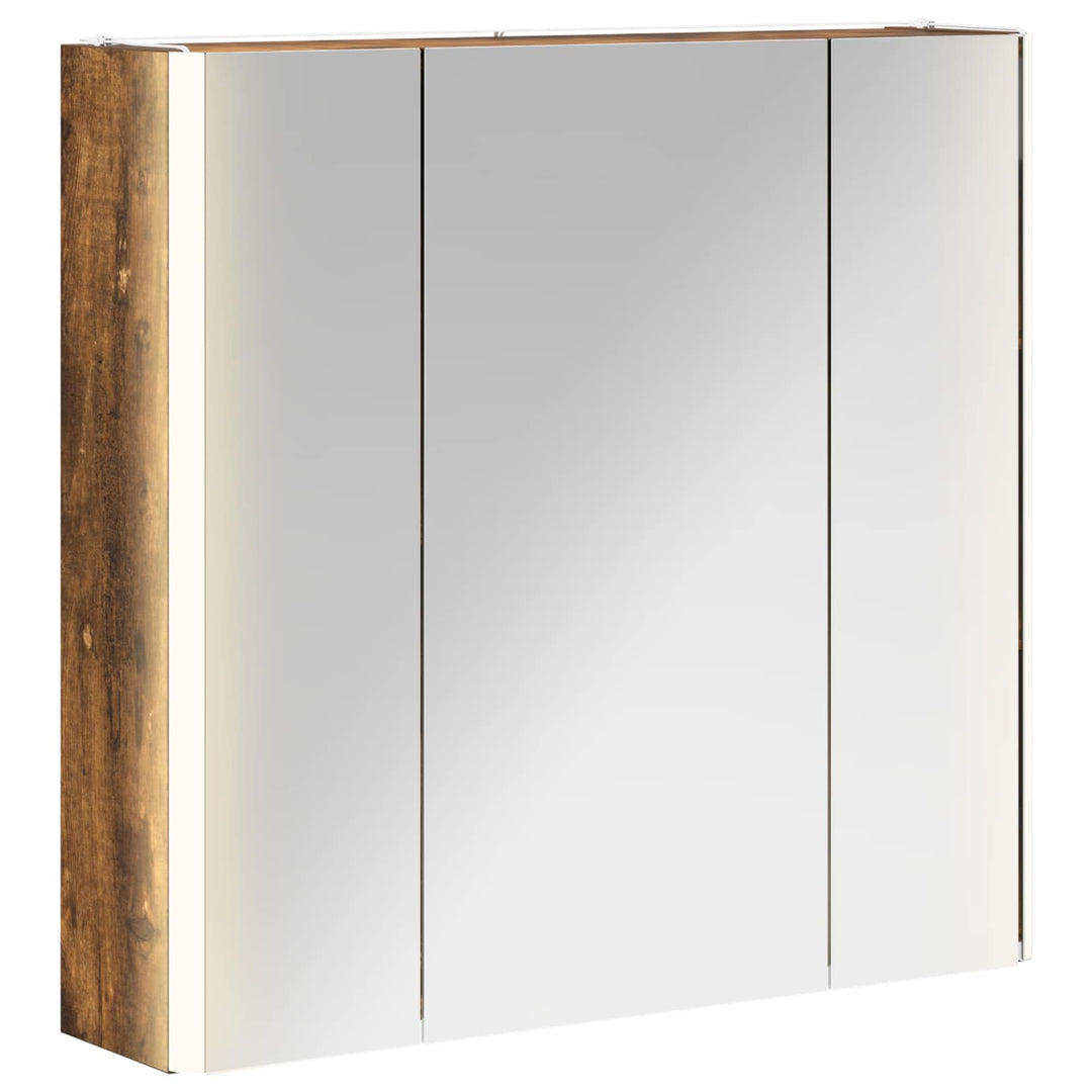 Badeværelsesspejlskab Røget eg 63,5 x 15,5 x 60,5 cm