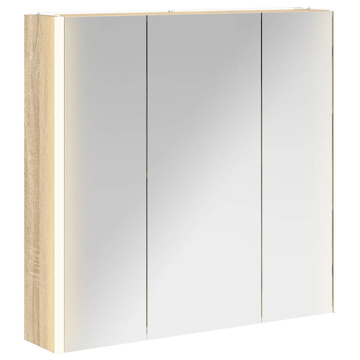 Badeværelsesspejlskab med hylde Sonoma eg 73.5 x 15.5 x 70 cm