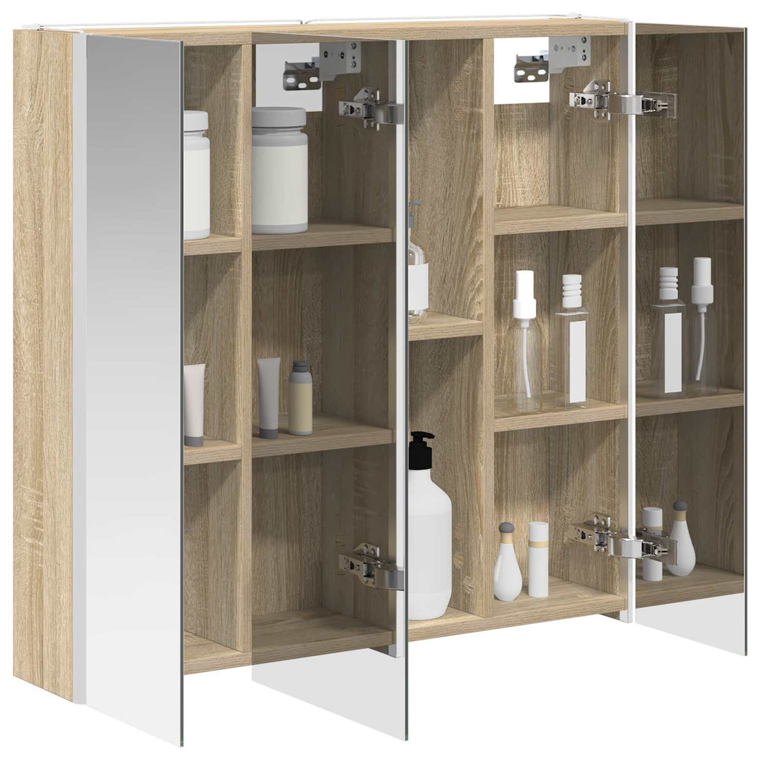 Badeværelsesspejlskab med hylde Sonoma eg 73.5 x 15.5 x 70 cm