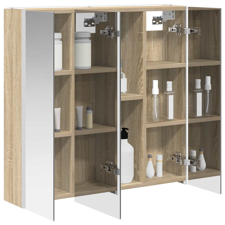 Badeværelsesspejlskab med hylde Sonoma eg 73.5 x 15.5 x 70 cm