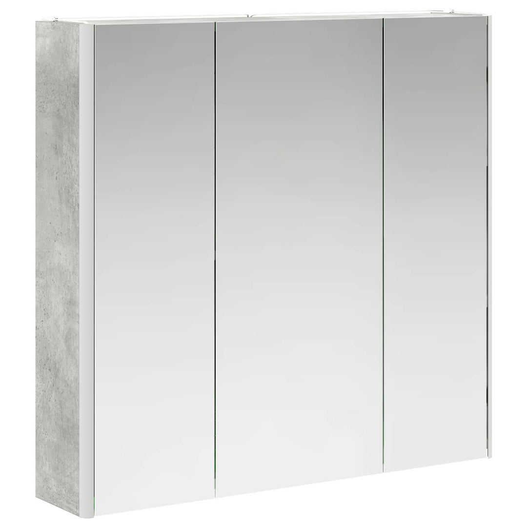 Badeværelsesspejlskab med hylde Beton Grå 73.5 x 15.5 x 70 cm