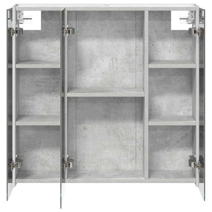 Badeværelsesspejlskab med hylde Beton Grå 73.5 x 15.5 x 70 cm