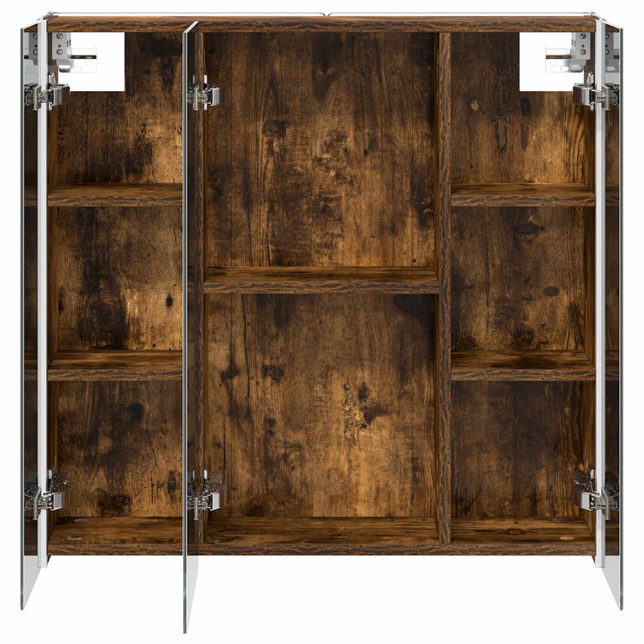 Badeværelsesspejlskab med hylde Røget eg 73.5 x 15.5 x 70 cm