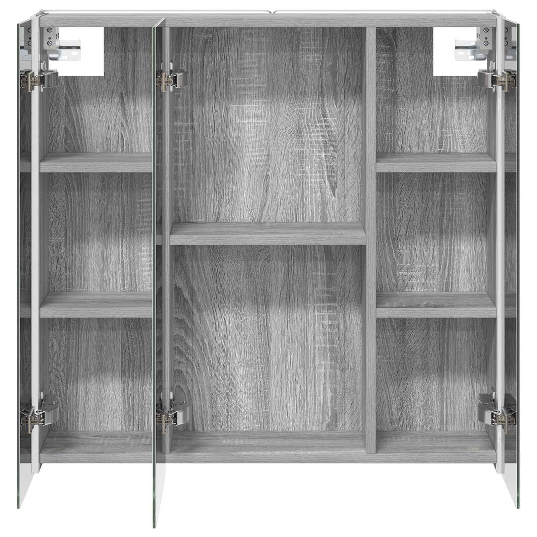 Badeværelsesspejlskab med hylde Grå Sonoma 73.5 x 15.5 x 70 cm