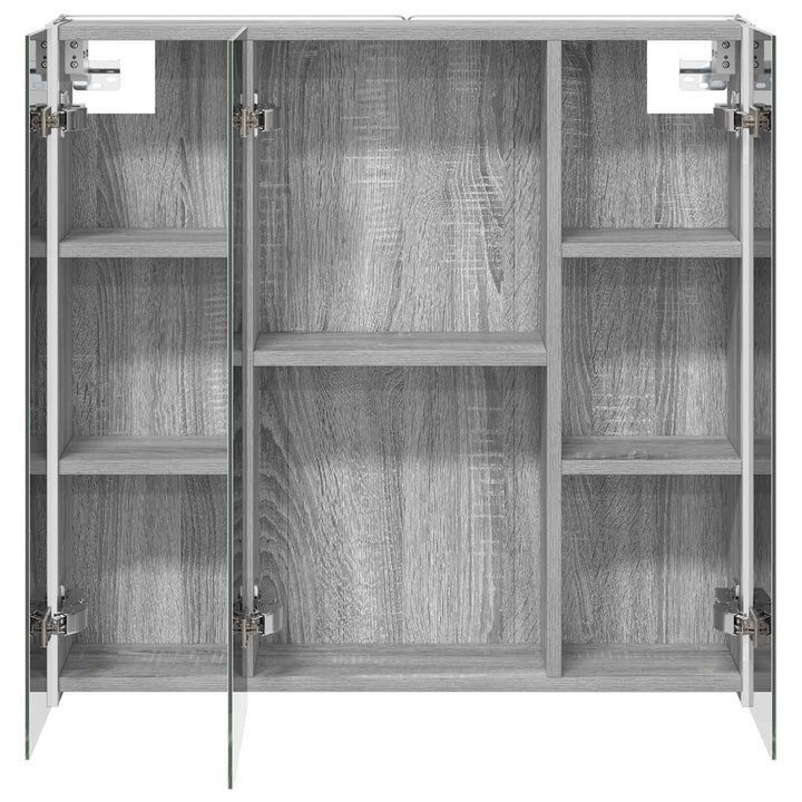 Badeværelsesspejlskab med hylde Grå Sonoma 73.5 x 15.5 x 70 cm