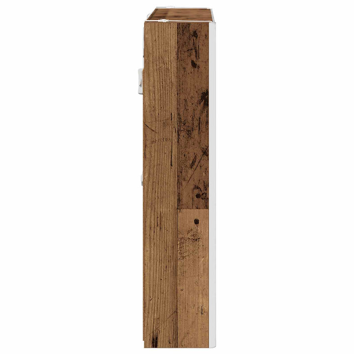 Badeværelsesspejlskab med hylde Gammelt træ 73.5 x 15.5 x 70 cm