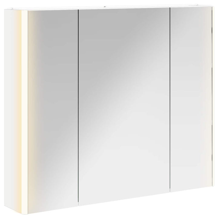 Badeværelsesspejlskab Hvid 83,5 x 15,5 x 70 cm Konstrueret træ