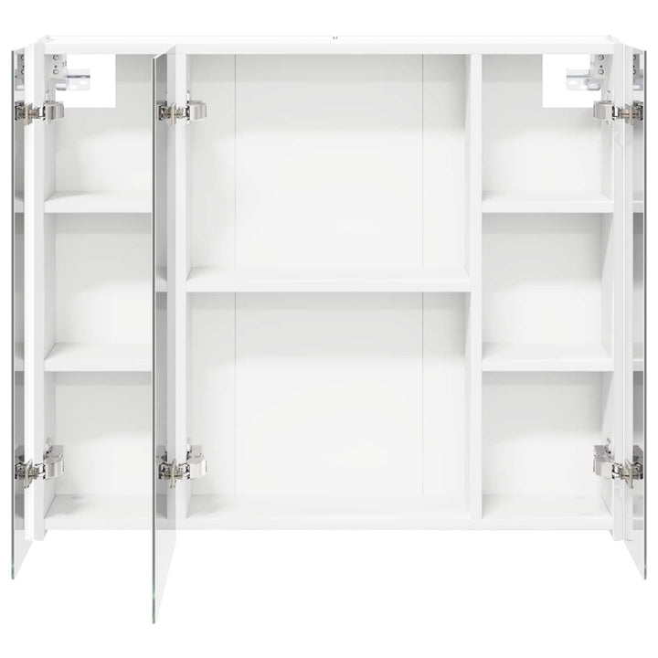 Badeværelsesspejlskab Hvid 83,5 x 15,5 x 70 cm Konstrueret træ
