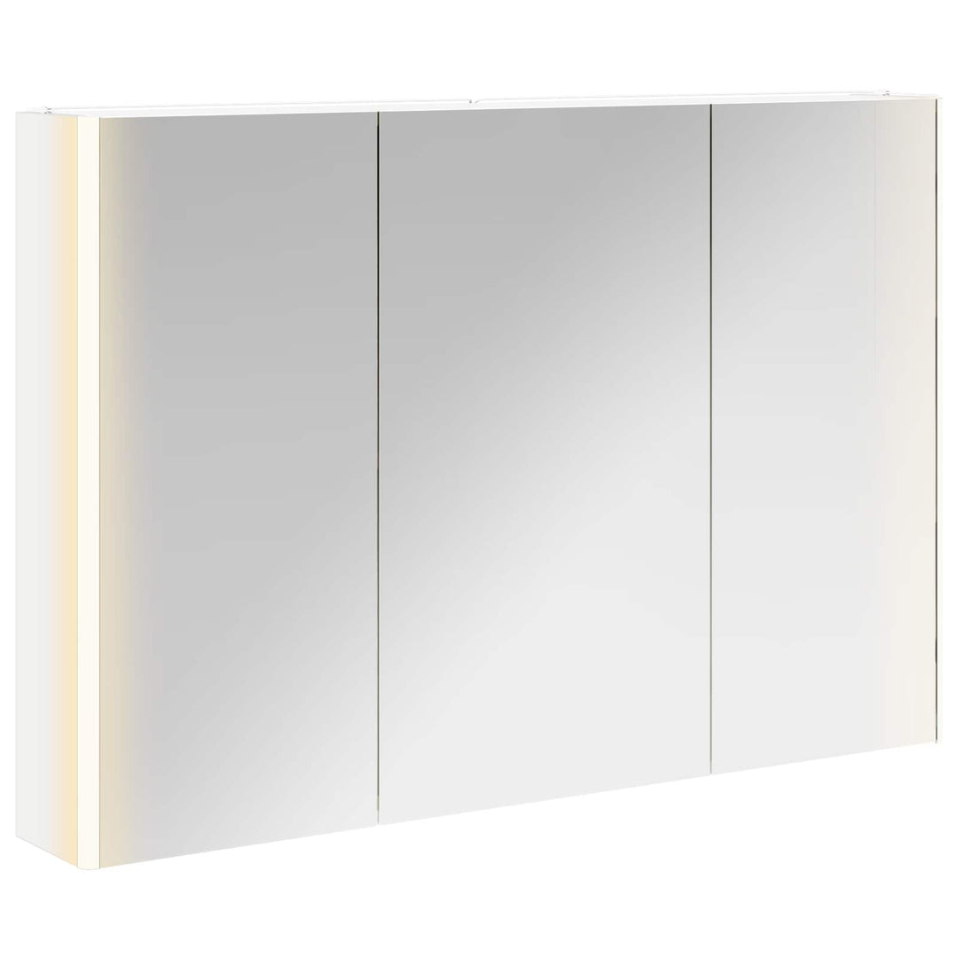 Badeværelsesspejlskab Hvid 103,5 x 15,5 x 70 cm Konstrueret træ