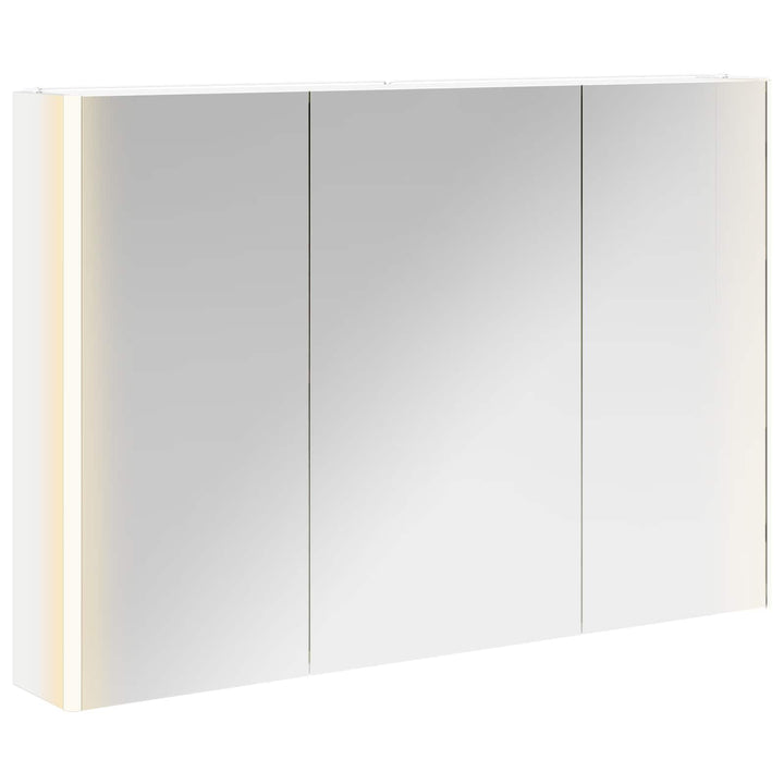 Badeværelsesspejlskab Hvid 103,5 x 15,5 x 70 cm Konstrueret træ