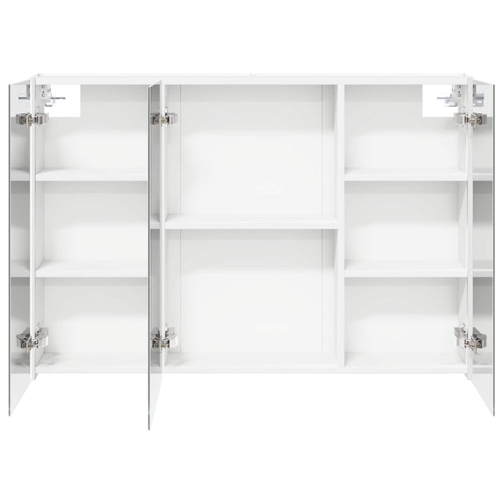 Badeværelsesspejlskab Hvid 103,5 x 15,5 x 70 cm Konstrueret træ