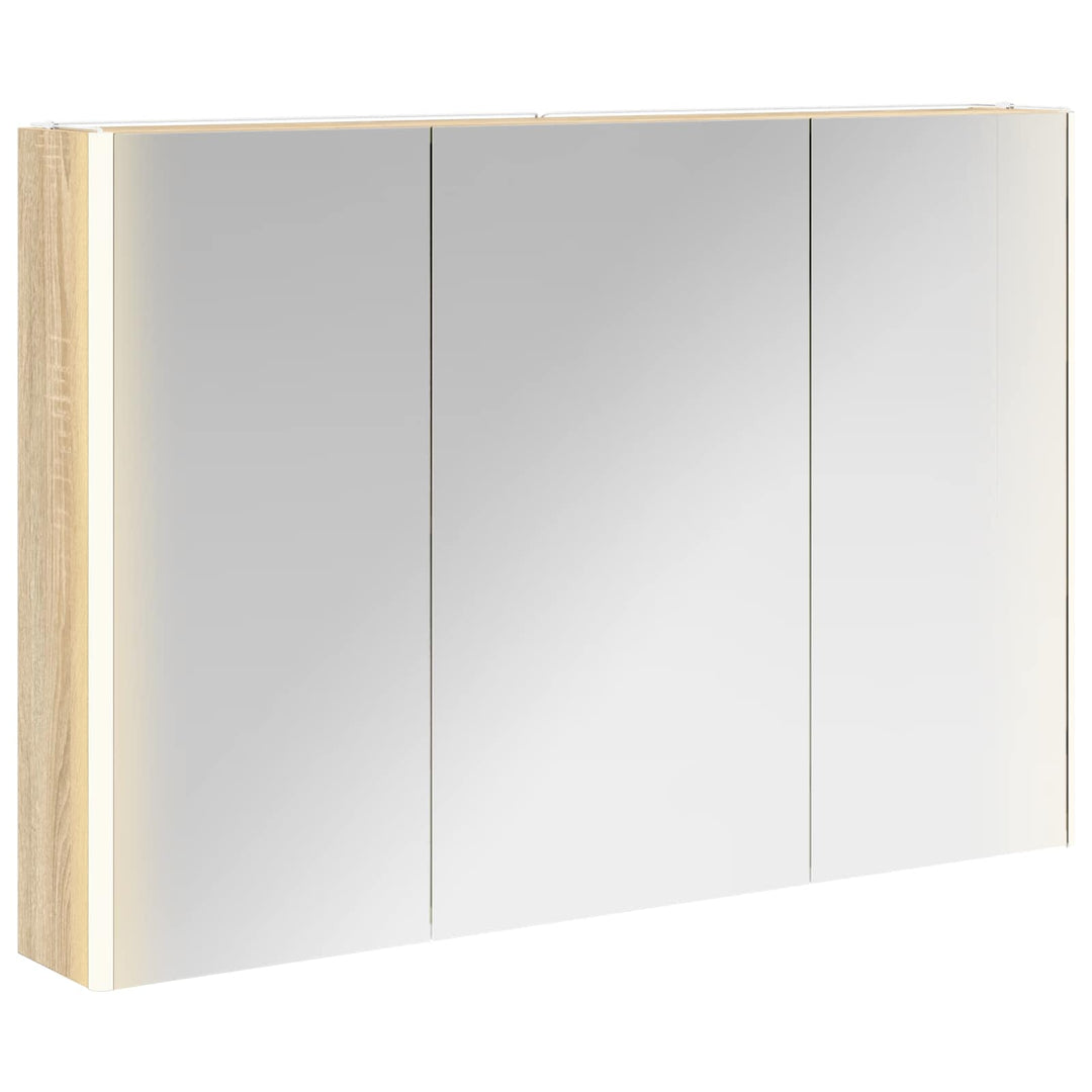 Badeværelsesspejlskab Sonoma eg 103,5 x 15,5 x 70 cm