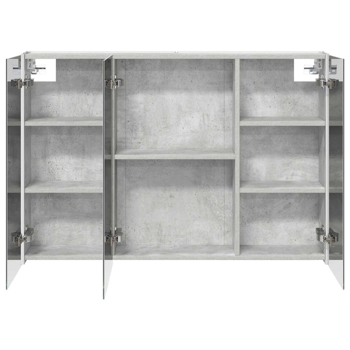 Badeværelsesspejlskab Beton Grå 103,5 x 15,5 x 70 cm