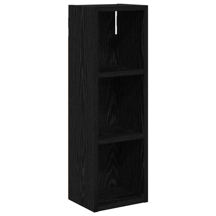 Badeværelsesvægskab Sort Eg 20 x 16 x 62,5 cm Konstrueret træ