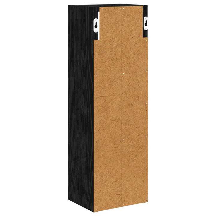 Badeværelsesvægskab Sort Eg 20 x 16 x 62,5 cm Konstrueret træ