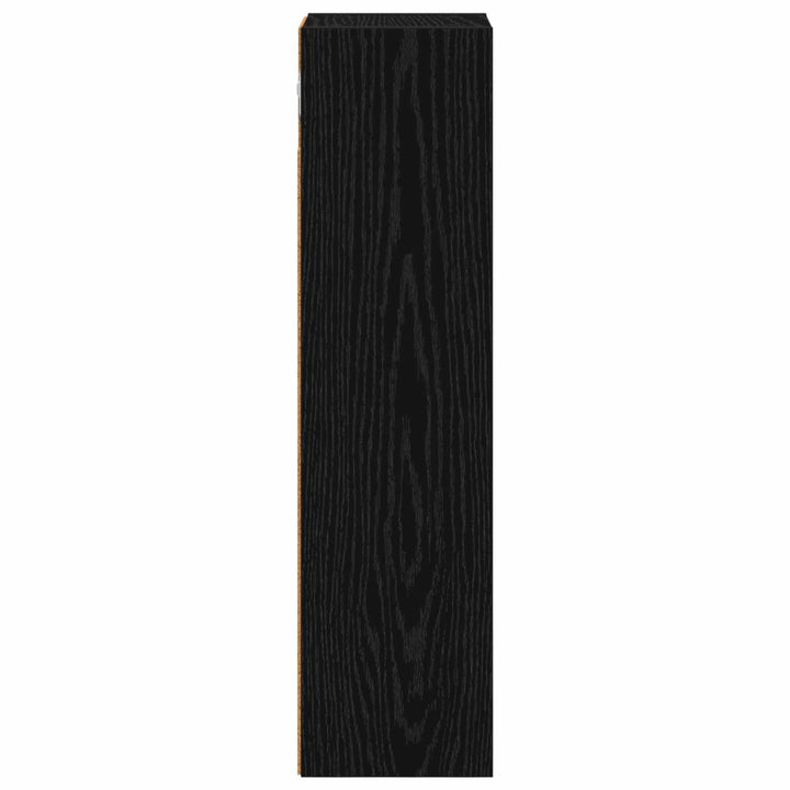 Badeværelsesvægskab Sort Eg 20 x 16 x 62,5 cm Konstrueret træ