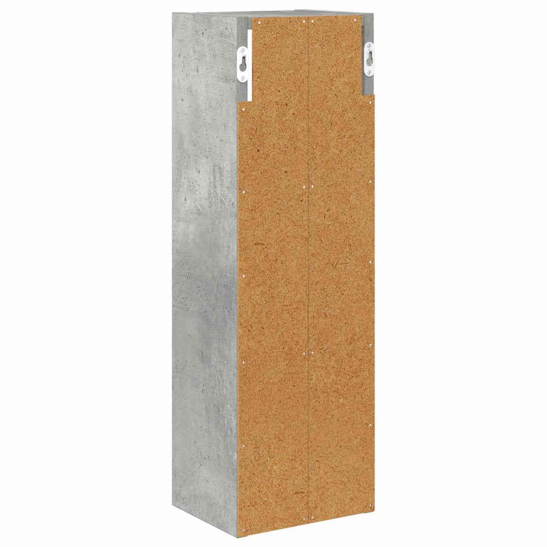 Badeværelsesvægskab BetonGrå 20 x 16 x 62,5 cm Konstrueret træ