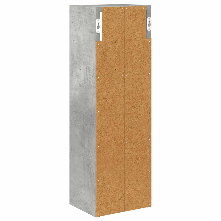 Badeværelsesvægskab BetonGrå 20 x 16 x 62,5 cm Konstrueret træ