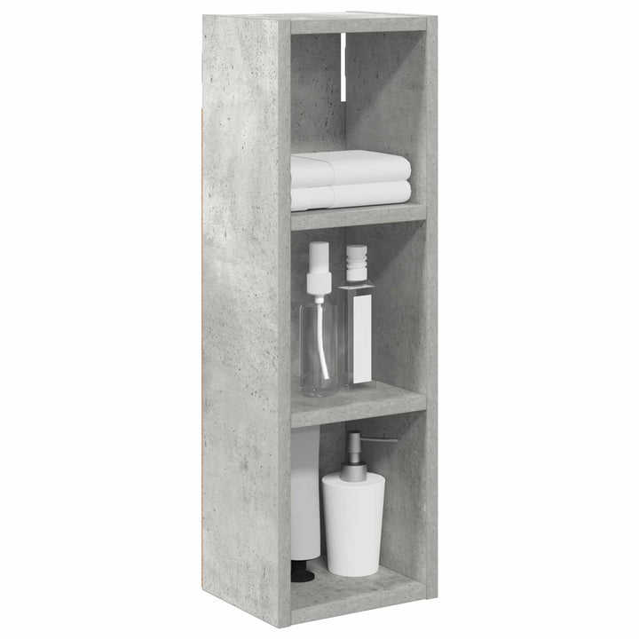 Badeværelsesvægskab BetonGrå 20 x 16 x 62,5 cm Konstrueret træ