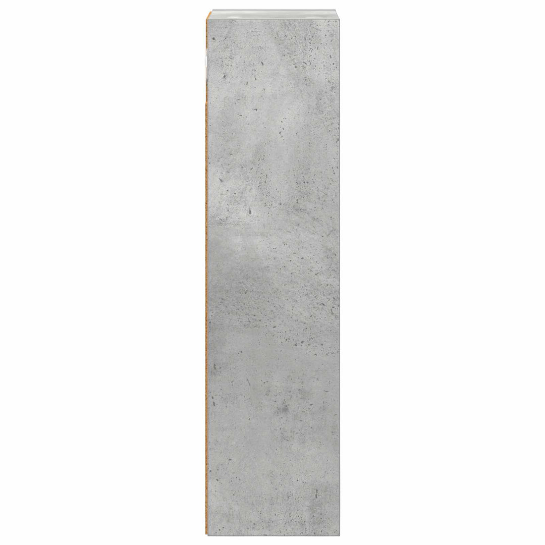 Badeværelsesvægskab BetonGrå 20 x 16 x 62,5 cm Konstrueret træ