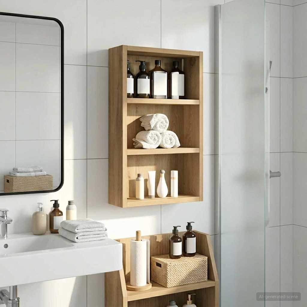 Badeværelsesvægskab Artisan eg 30 x 10 x 50 cm Konstrueret træ