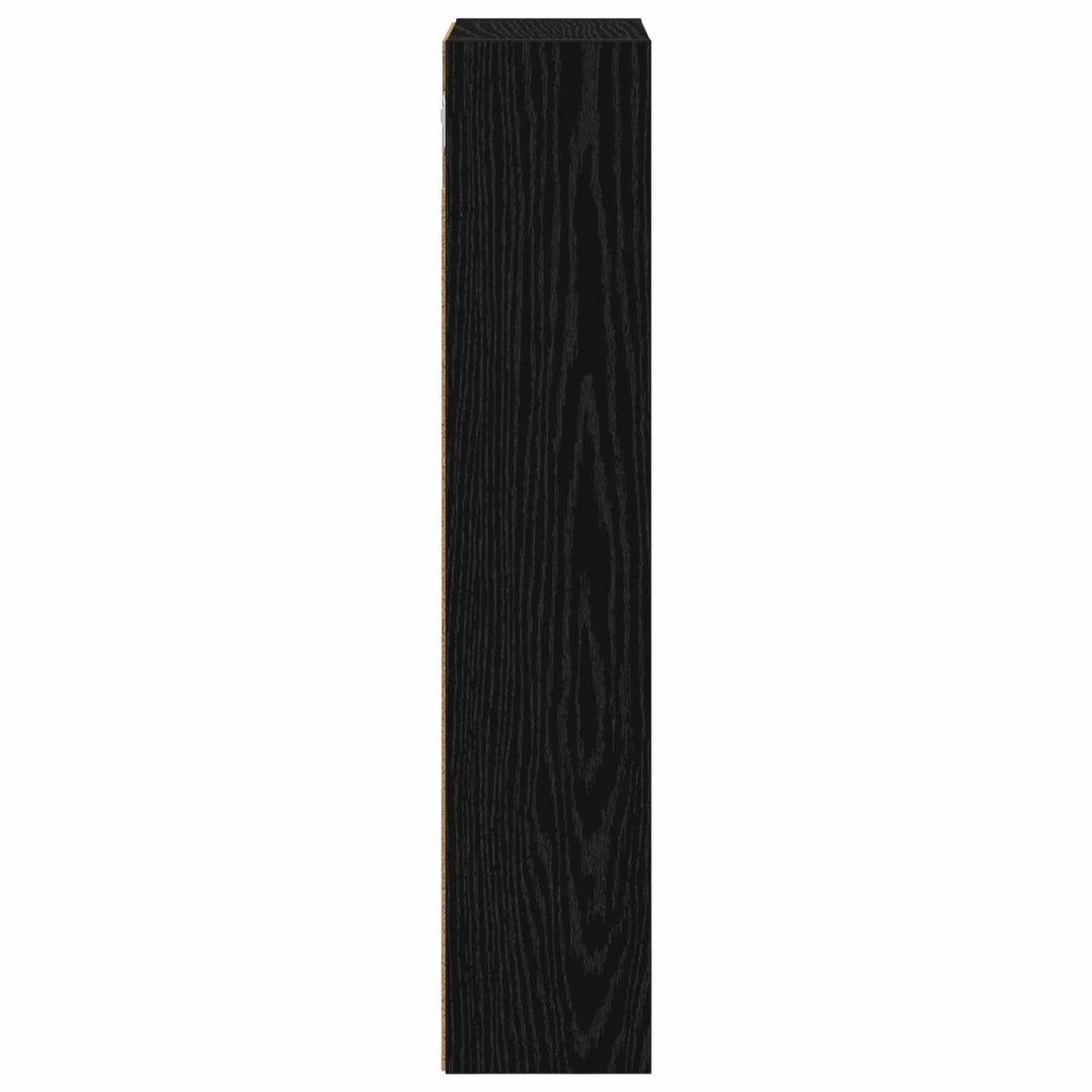 Badeværelsesvægskab Sort Eg 30 x 14 x 70 cm Konstrueret træ