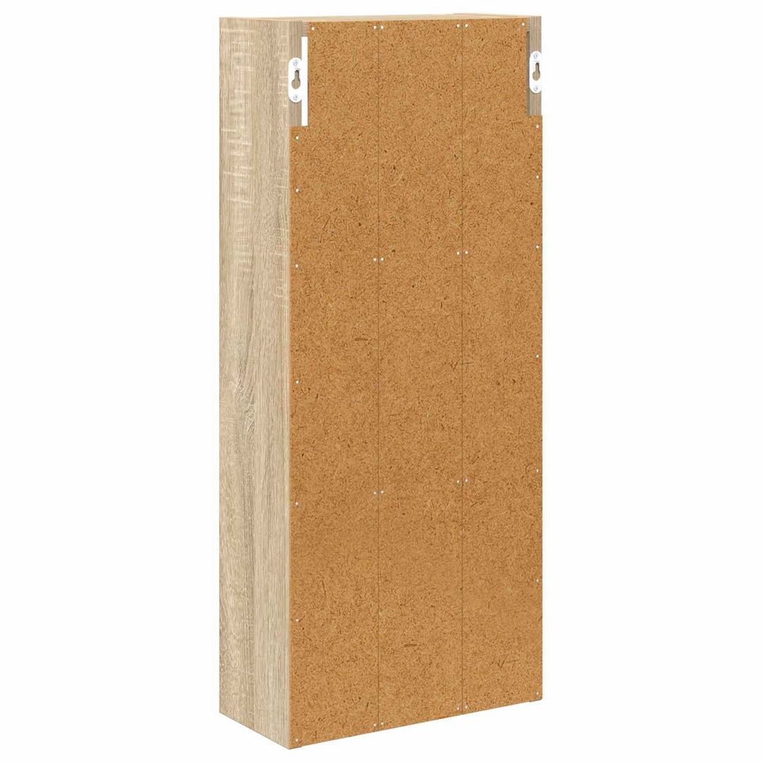 Badeværelsesvægskab Sonoma eg 30 x 14 x 70 cm Konstrueret træ