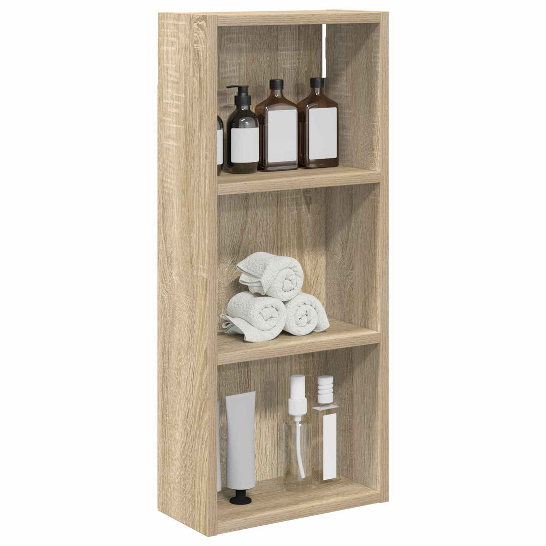 Badeværelsesvægskab Sonoma eg 30 x 14 x 70 cm Konstrueret træ