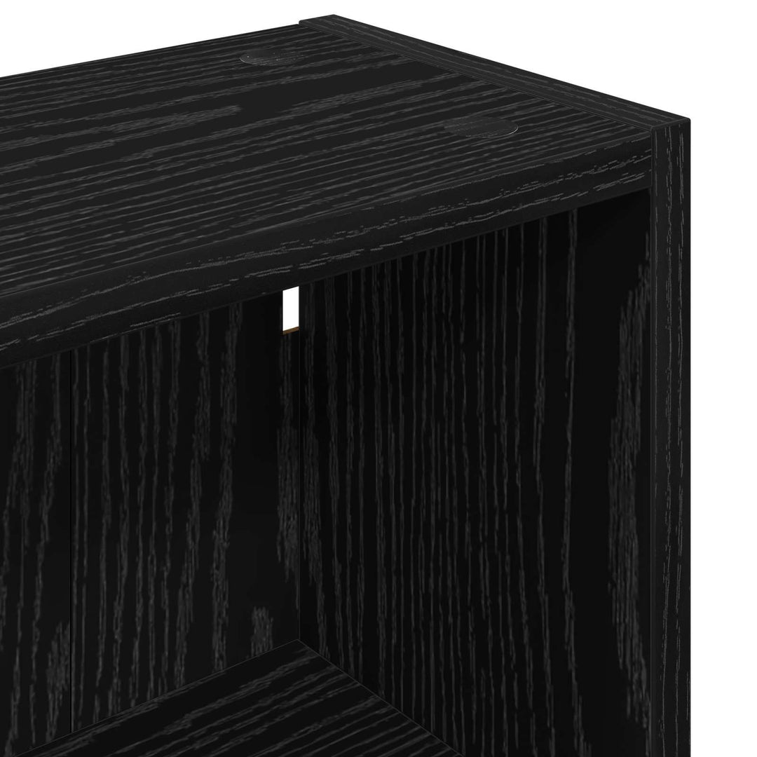 Badeværelsesvægskab Sort Eg 30 x 16 x 62,5 cm Konstrueret træ