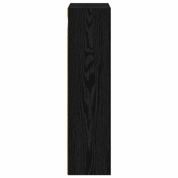 Badeværelsesvægskab Sort Eg 30 x 16 x 62,5 cm Konstrueret træ