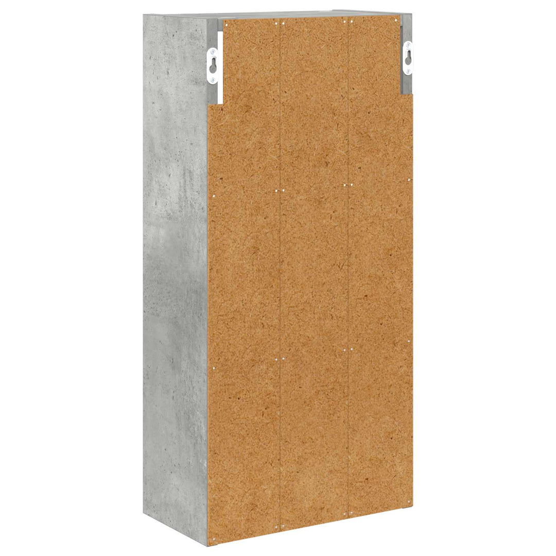 Badeværelsesvægskab BetonGrå 30 x 16 x 62,5 cm Konstrueret træ