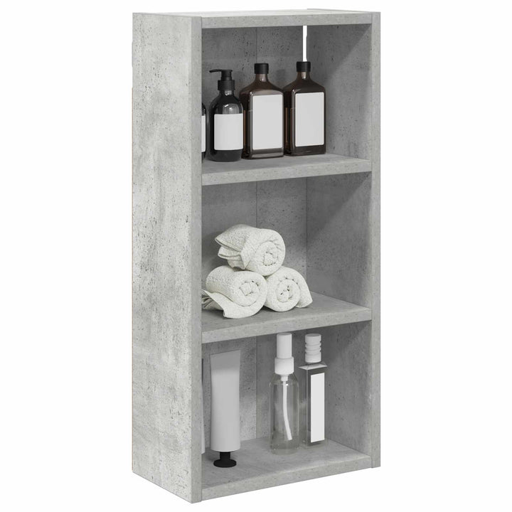 Badeværelsesvægskab BetonGrå 30 x 16 x 62,5 cm Konstrueret træ