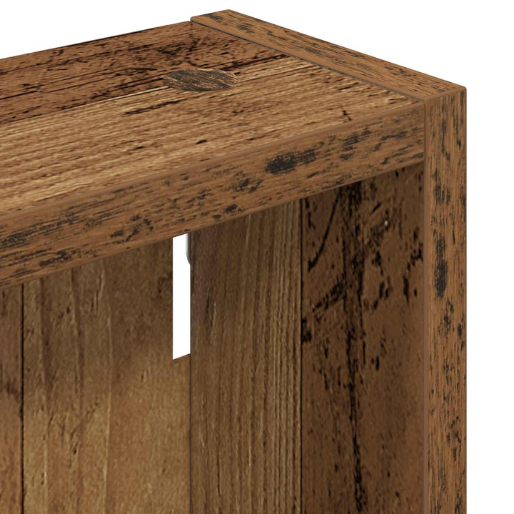 Badeværelsesvægskab Gammelt træ 40 x 10 x 50 cm Konstrueret træ