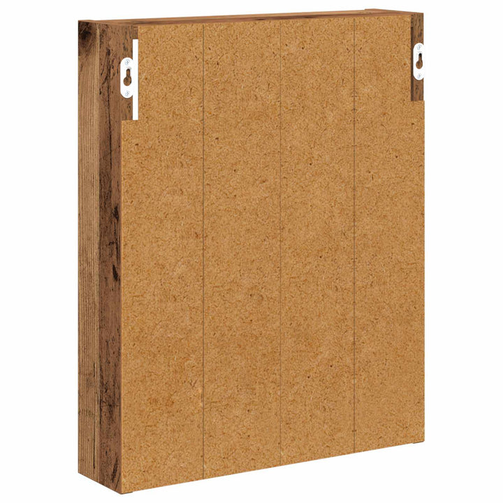 Badeværelsesvægskab Gammelt træ 40 x 10 x 50 cm Konstrueret træ