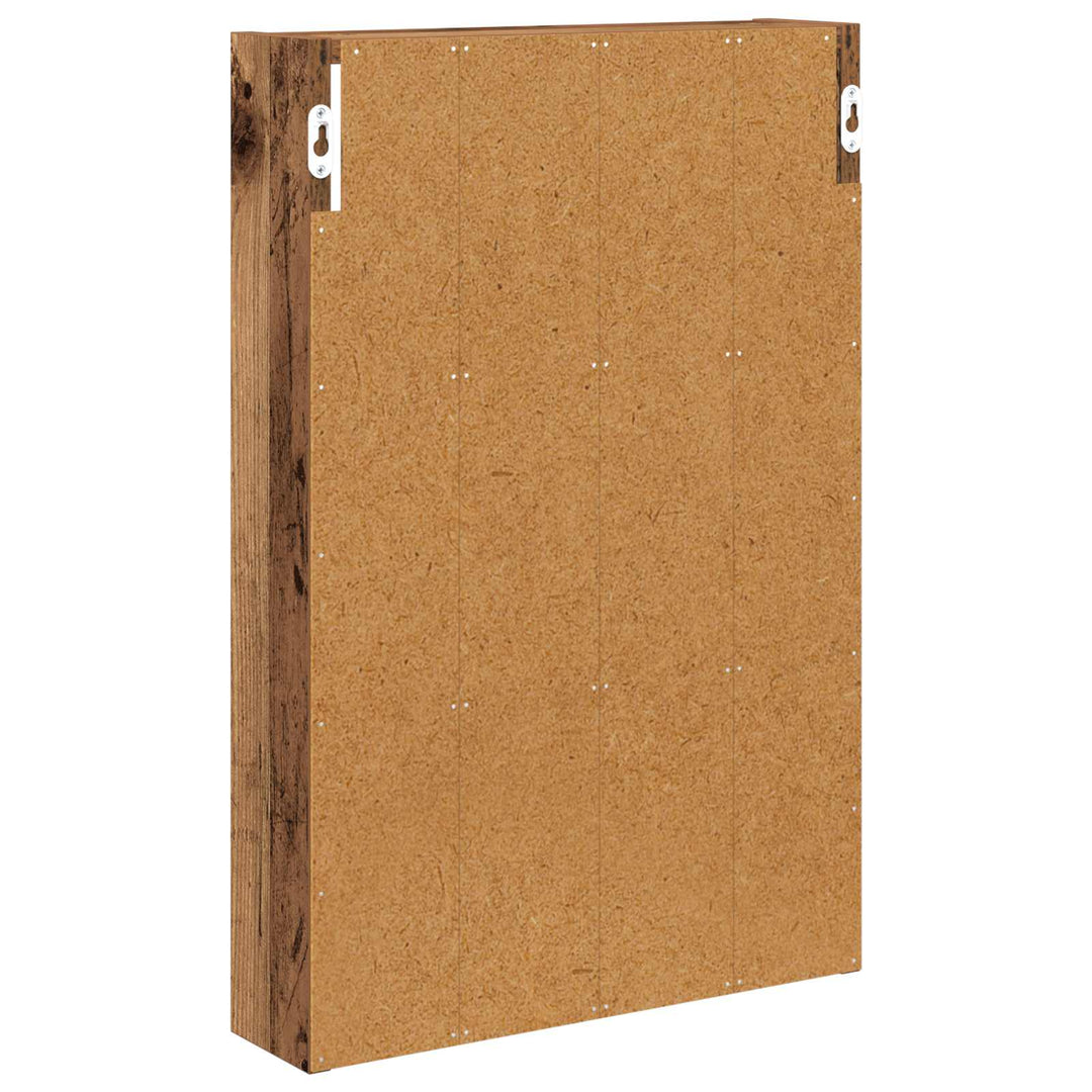 Badeværelsesvægskab med hylde Gammelt træ 40 x 10 x 60,5 cm