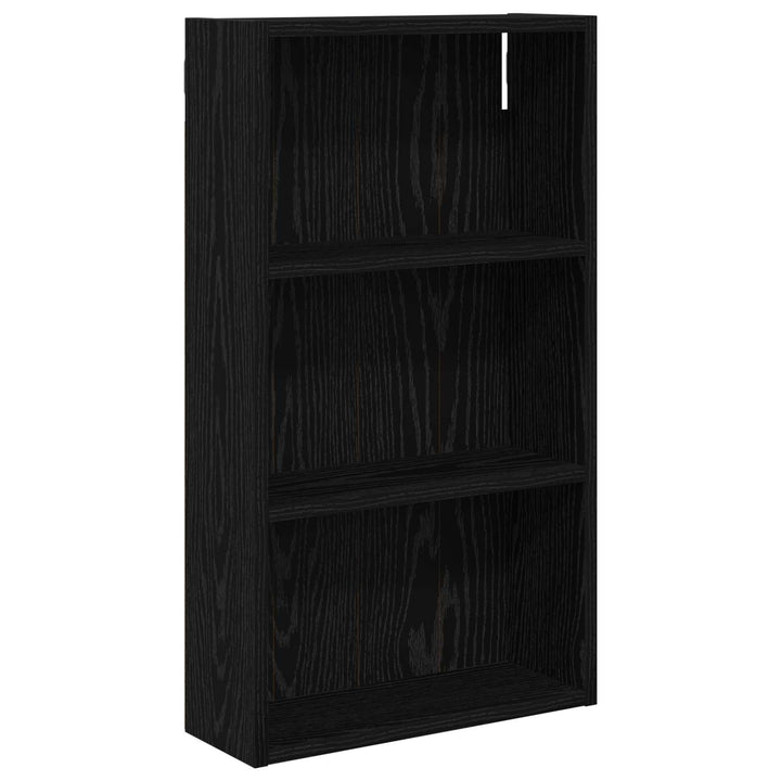 Badeværelsesvægskab Sort Eg 40 x 14 x 70 cm Konstrueret træ