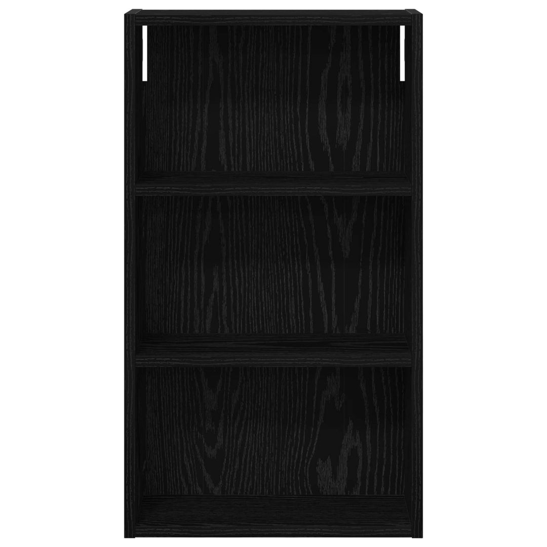 Badeværelsesvægskab Sort Eg 40 x 14 x 70 cm Konstrueret træ