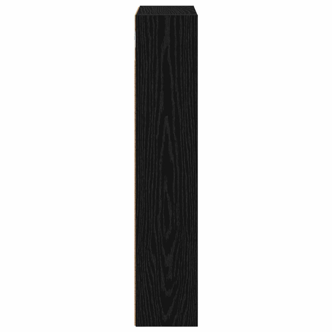 Badeværelsesvægskab Sort Eg 40 x 14 x 70 cm Konstrueret træ