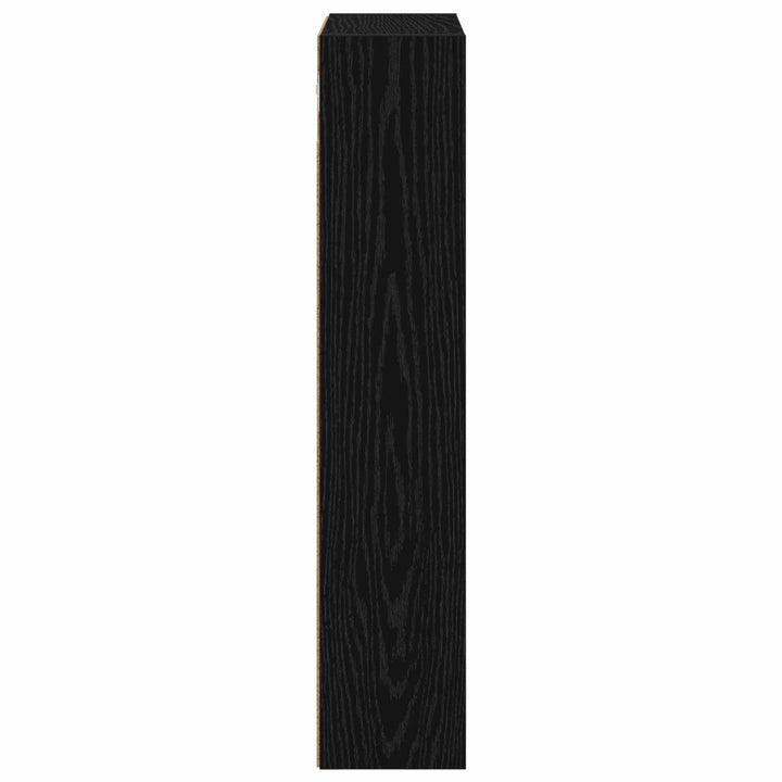 Badeværelsesvægskab Sort Eg 40 x 14 x 70 cm Konstrueret træ