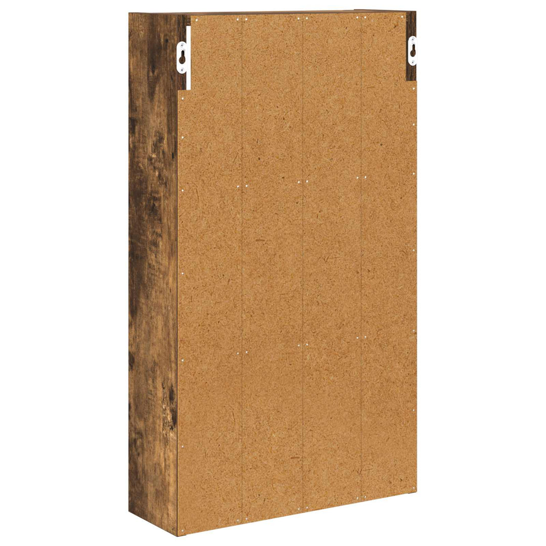 Badeværelsesvægskab Røget Eg 40 x 14 x 70 cm Konstrueret træ
