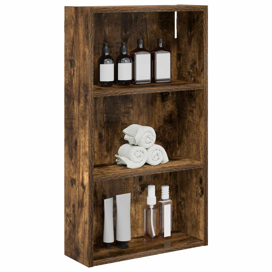 Badeværelsesvægskab Røget Eg 40 x 14 x 70 cm Konstrueret træ