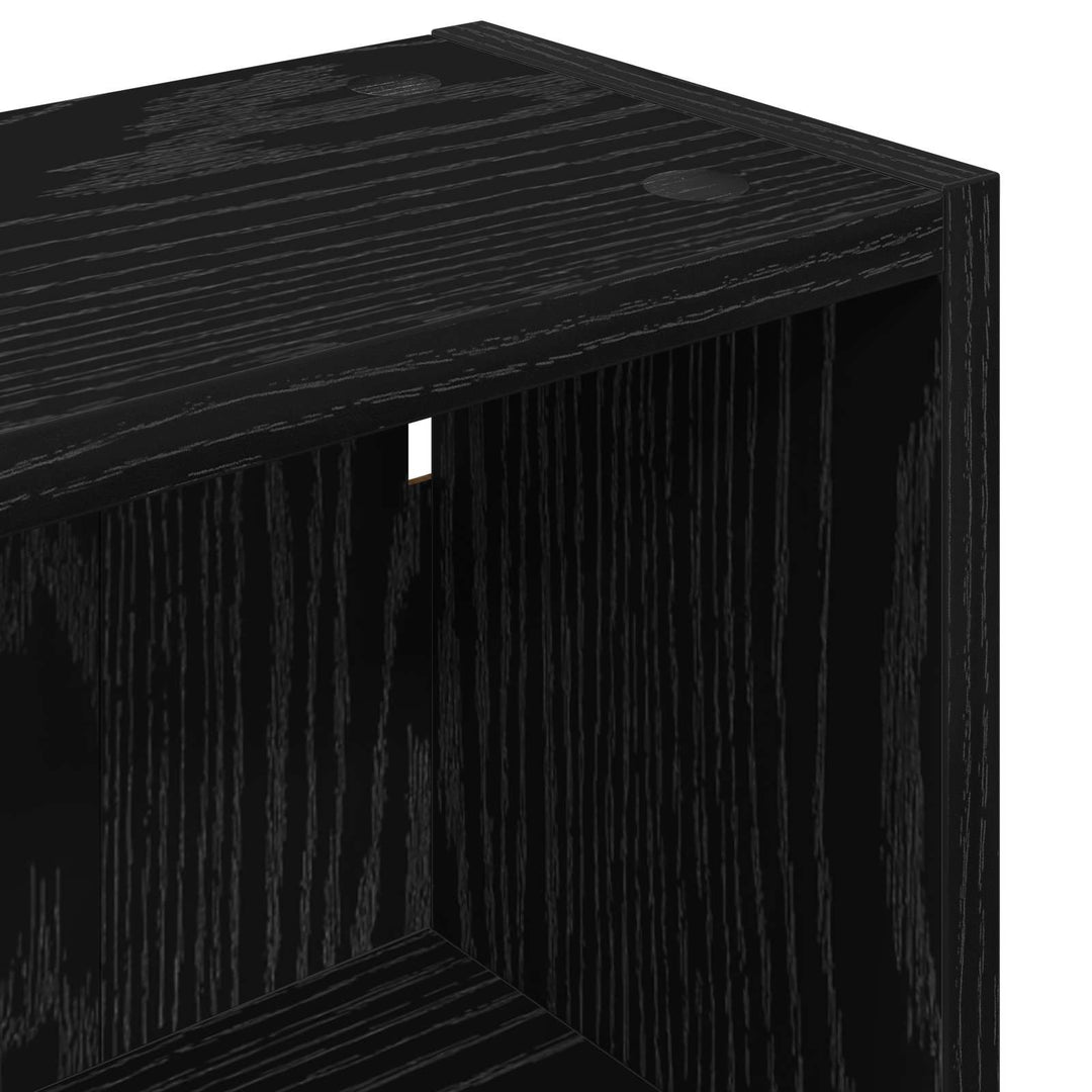 Badeværelsesvægskab Sort Eg 40 x 16 x 62,5 cm Konstrueret træ