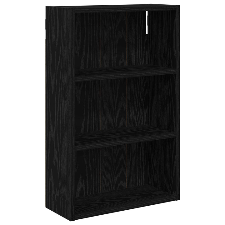 Badeværelsesvægskab Sort Eg 40 x 16 x 62,5 cm Konstrueret træ