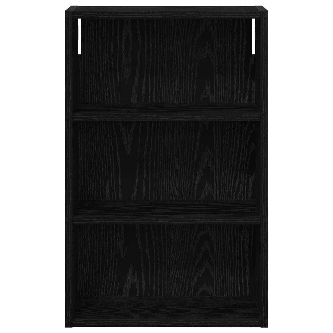 Badeværelsesvægskab Sort Eg 40 x 16 x 62,5 cm Konstrueret træ