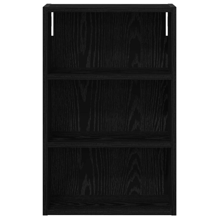 Badeværelsesvægskab Sort Eg 40 x 16 x 62,5 cm Konstrueret træ
