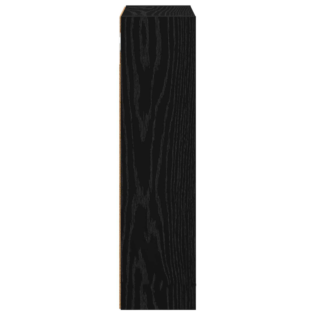 Badeværelsesvægskab Sort Eg 40 x 16 x 62,5 cm Konstrueret træ