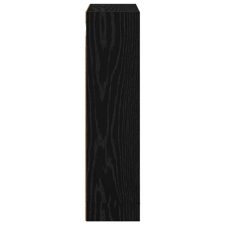 Badeværelsesvægskab Sort Eg 40 x 16 x 62,5 cm Konstrueret træ