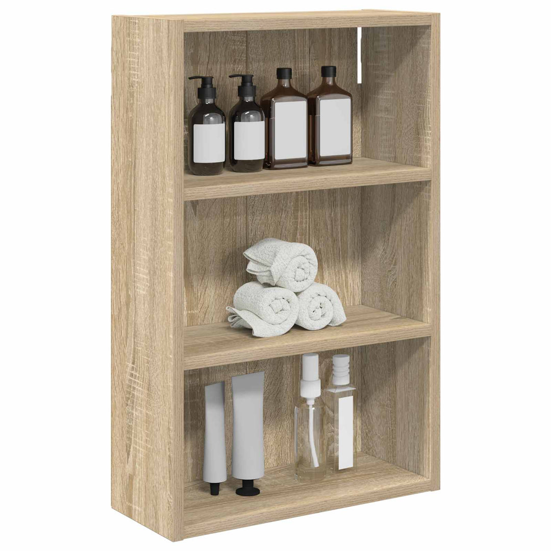 Badeværelsesvægskab Sonoma eg 40 x 16 x 62,5 cm Konstrueret træ